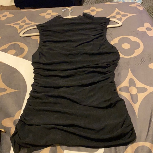 Marciano black with a shine sleeveless top - Picture 1 of 4